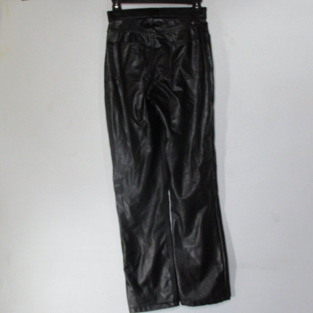 Abercrombie & Fitch 90's Straight Ultra High Rise Vegan Leather Pants 0/25